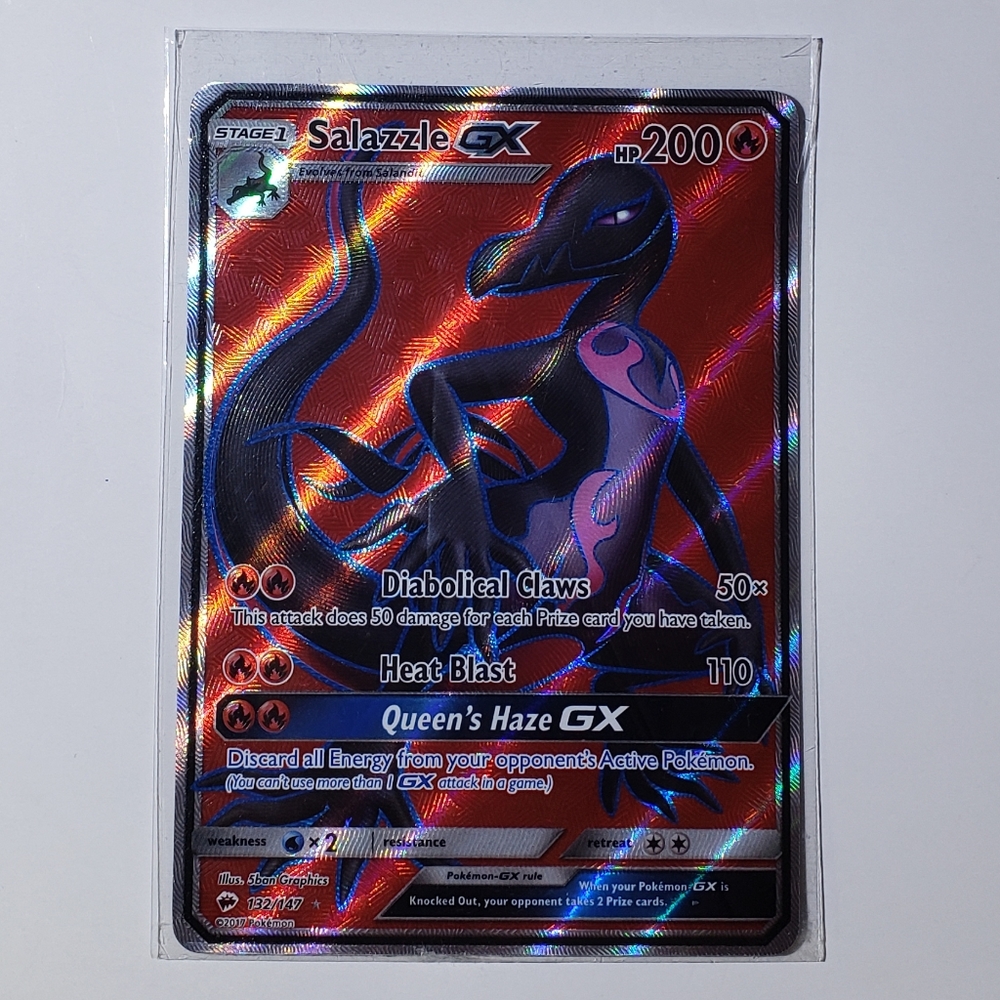 ***** SOLD*****    Salazzle GX Full Art Burning Shadows 132/147